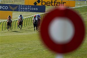 NEWMARKET, ENGLAND - MAY 01: Franny Norton riding Sir Ron Priestley (L) win The Betfair Exchange Jockey Club Stakes at Newmarket Racecourse on May 01, 2021 in Newmarket, England. Only owners are allowed to attend the meeting but the public must wait until further restrictions are lifted. (Photo by Alan Crowhurst/Getty Images)