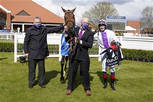 NEWMARKET, ENGLAND - MAY 01: Kevin Manning riding Poetic Flare win The Qipco 2000 Guineas Stakes at Newmarket Racecourse on May 01, 2021 in Newmarket, England. Only owners are allowed to attend the meeting but the public must wait until further restrictions are lifted. (Photo by Alan Crowhurst/Getty Images)