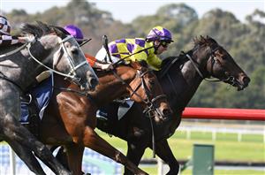 MELBOURNE, AUSTRALIA - MAY 01: Carleen Hefel riding Altai Ranger winning Race 3, the Ive Print Handicap, during Melbourne Racing at Sandown Hillside on May 01, 2021 in Melbourne, Australia. (Photo by Vince Caligiuri/Getty Images)