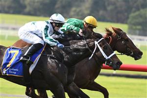 MELBOURNE, AUSTRALIA - MAY 01: Alexandra Bryan riding Whipcracker Way winning Race 2, the Clanbrooke Racing Handicap, during Melbourne Racing at Sandown Hillside on May 01, 2021 in Melbourne, Australia. (Photo by Vince Caligiuri/Getty Images)