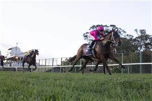 SYDNEY, AUSTRALIA - MAY 01: Josh Parr on Archedemus wins wins race 8 the Evergreen Turf Hawkesbury Gold Cup during Hawkesbury Cup Race Day at Hawkesbury Race Club on May 01, 2021 in Sydney, Australia. (Photo by Jenny Evans/Getty Images)