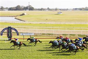 SYDNEY, AUSTRALIA - MAY 01: Nash Rawiller on Sweet Deal wins race 5 the Killahy Equine Hawkesbury Crown during Hawkesbury Cup Race Day at Hawkesbury Race Club on May 01, 2021 in Sydney, Australia. (Photo by Jenny Evans/Getty Images)