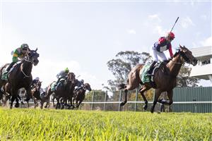 SYDNEY, AUSTRALIA - MAY 01: Nash Rawiller on Sweet Deal wins race 5 the Killahy Equine Hawkesbury Crown during Hawkesbury Cup Race Day at Hawkesbury Race Club on May 01, 2021 in Sydney, Australia. (Photo by Jenny Evans/Getty Images)