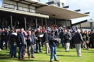 WARRNAMBOOL, AUSTRALIA - MAY 04: General view on Brierly Day during the Warrnambool Jumps Carnival at Warrnambool Racing Club on May 04, 2021 in Warrnambool, Australia. (Photo by Vince Caligiuri/Getty Images)