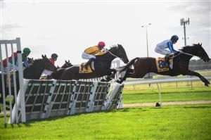 WARRNAMBOOL, AUSTRALIA - MAY 04: Darryl Horner Jnr riding Out And Dreaming winning Race 1, the Welcome Back To The Bool Maiden Hurdle on Brierly Day during the Warrnambool Jumps Carnival at Warrnambool Racing Club on May 04, 2021 in Warrnambool, Australia. (Photo by Vince Caligiuri/Getty Images)