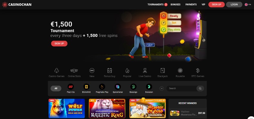 CasinoChan Home CasinoChan Home