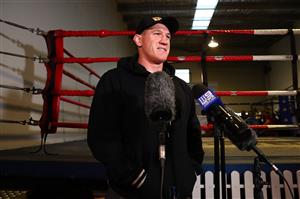 GOLD COAST, AUSTRALIA - MAY 05: Paul Gallen speaks to media before a training session at Jamie Myers Gym on May 05, 2021 in Gold Coast, Australia. (Getty Images)