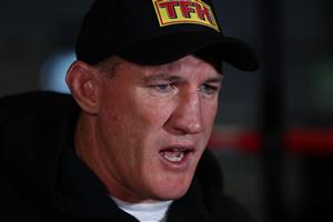 GOLD COAST, AUSTRALIA - MAY 05: Paul Gallen speaks to media before a training session at Jamie Myers Gym on May 05, 2021 in Gold Coast, Australia. (Getty Images)