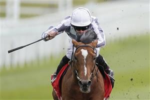 CHESTER, ENGLAND - MAY 06: Ryan Moore riding Japan win The tote+ Pays You More At tote.co.uk Ormonde Stakes at Chester Racecourse on May 06, 2021 in Chester, England. Only owners are allowed to attend the meeting but the public must wait until further restrictions are lifted. (Photo by Alan Crowhurst/Getty Images)
