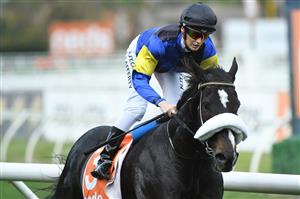 MELBOURNE, AUSTRALIA - MAY 08: Laura Lafferty riding Holbein winning race 5, the Jra Handicap, during Melbourne Racing at Caulfield Racecourse on May 08, 2021 in Melbourne, Australia. (Photo by Vince Caligiuri/Getty Images)