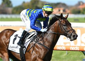 MELBOURNE, AUSTRALIA - MAY 08: Jamie Kah riding Generation winning Race 1, the Lamaro's South Melbourne Handicap during Melbourne Racing at Caulfield Racecourse on May 08, 2021 in Melbourne, Australia. (Getty)