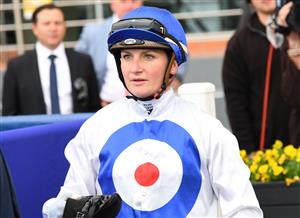 MELBOURNE, AUSTRALIA - MAY 08: Jamie Kah after riding Streetcar Stranger to win race 6, the Thomas North Handicap, during Melbourne Racing at Caulfield Racecourse on May 08, 2021 in Melbourne, Australia. (Photo by Vince Caligiuri/Getty Images)