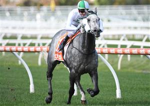 MELBOURNE, AUSTRALIA - MAY 08: Jamie Kah riding Excelman winning Race 2, the Emerald Hill Mission Handicap during Melbourne Racing at Caulfield Racecourse on May 08, 2021 in Melbourne, Australia. (Getty)