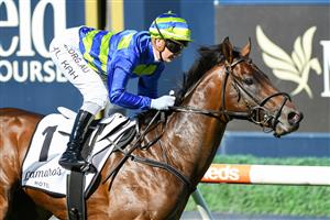MELBOURNE, AUSTRALIA - MAY 08: Jamie Kah riding Generation winning Race 1, the Lamaro's South Melbourne Handicap during Melbourne Racing at Caulfield Racecourse on May 08, 2021 in Melbourne, Australia. (Getty)