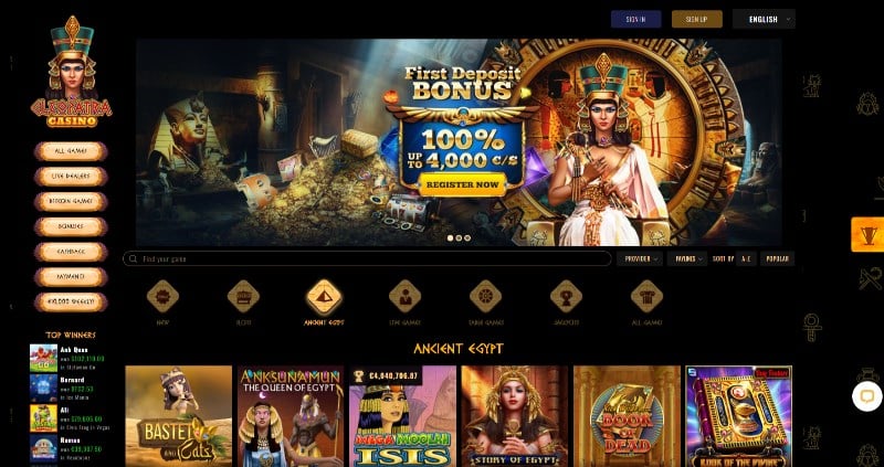 Cleopatra Casino Review