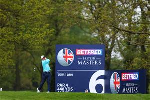SUTTON COLDFIELD, ENGLAND - MAY 11: David Horsey of England tees off on the sixth as he plays a practice round during previews ahead of The Betfred British Masters hosted by Danny Willett at The Belfry on May 11, 2021 in Sutton Coldfield, England. (Getty Images)