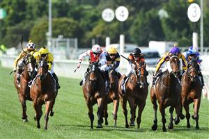 MELBOURNE, AUSTRALIA - MAY 15: Beau Mertens riding Rock Prophet winning Race 3, the Breeders' Handicap during Melbourne Racing at Flemington Racecourse on May 15, 2021 in Melbourne, Australia. (Getty)