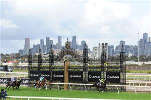 MELBOURNE, AUSTRALIA - MAY 15: Mark Zahra riding Realm Of Flowers winning race 6, the The Andrew Ramsden, during Melbourne Racing at Flemington Racecourse on May 15, 2021 in Melbourne, Australia. (Photo by Vince Caligiuri/Getty Images)
