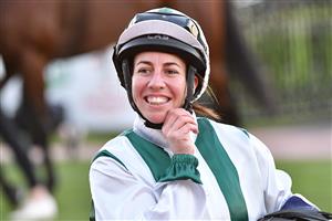 MELBOURNE, AUSTRALIA - MAY 22: Carleen Hefel after Don't Doubt Dory won Race 9, the Victorian Jockeys Association Plate, during Melbourne Racing at Flemington Racecourse on May 22, 2021 in Melbourne, Australia. (Getty)