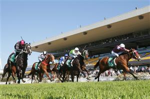 SYDNEY, AUSTRALIA - MAY 22: Jean Van Overmeire on Underground Music wins race 1 the TAB Highway Handicap during Sydney Racing at Rosehill Gardens on May 22, 2021 in Sydney, Australia. (Photo by Mark Evans/Getty Images)