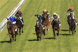 SYDNEY, AUSTRALIA - MAY 22: Tom Sherry on I Am Power wins race 4 the ACY Securities Handicap during Sydney Racing at Rosehill Gardens on May 22, 2021 in Sydney, Australia. (Photo by Mark Evans/Getty Images)