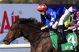 SYDNEY, AUSTRALIA - MAY 22: Tom Sherry on Mirra Vision wins race 5 the Precise Air Handicap during Sydney Racing at Rosehill Gardens on May 22, 2021 in Sydney, Australia. (Photo by Mark Evans/Getty Images)