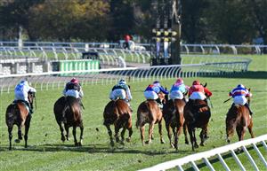 MELBOURNE, AUSTRALIA - MAY 22: Michael Dee riding All Of Brighton ( R) before winning race 6, the Ecycle Solutions Trophy, during Melbourne Racing at Flemington Racecourse on May 22, 2021 in Melbourne, Australia. (Photo by Vince Caligiuri/Getty Images)