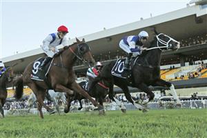 SYDNEY, AUSTRALIA - MAY 22: Tommy Berry on Mubariz wins race 9 the Ranvet Handicap during Sydney Racing at Rosehill Gardens on May 22, 2021 in Sydney, Australia. (Photo by Mark Evans/Getty Images)