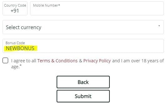 Betshah Bonus Code NEWBONUS