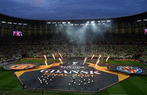 GDANSK, POLAND - MAY 26: A general view inside of the stadium as the Opening Ceremony takes place ahead of the UEFA Europa League Final between Villarreal CF and Manchester United at Gdansk Arena on May 26, 2021 in Gdansk, Poland. (Getty Images)