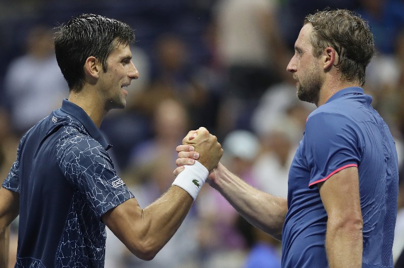 Novak Djokovic Tennys Sandgren