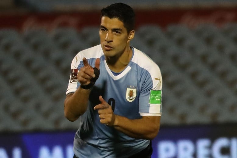 Uruguay Luis Suárez celebrate world cup