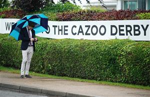 EPSOM, ENGLAND – JUNE 4: Racegoers arrive during day one of the Cazoo Derby Festival at Epsom Racecourse on June 4, 2021 in Epsom, England. (Photo by John Walton-Pool/Getty Images)