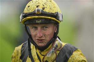 EPSOM, ENGLAND - JUNE 04: Tom Marquand at Epsom Racecourse on June 04, 2021 in Epsom, England. Due to the Coronavirus pandemic only owners along with a limited number of the paying public will be allowed to attend the meeting. (Photo by Alan Crowhurst/Getty Images)