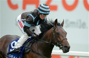 EPSOM, ENGLAND – JUNE 4: Corazon Espinado ridden by Hollie Doyle coming home to win the Coral 'Beaten By A Length' Free Bet Handicap during day one of the Cazoo Derby Festival at Epsom Racecourse on June 4, 2021 in Epsom, England. (Photo by John Walton-Pool/Getty Images)