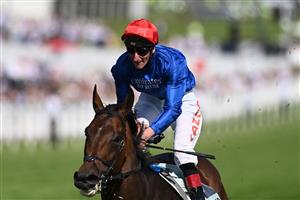 Adayar ridden by Adam Kirby wins the Epsom Derby on the second day of the Epsom Derby Festival horse racing event at Epsom Downs Racecourse in Surrey, southern England on June 5, 2021. (Photo by Glyn KIRK / AFP) (Photo by GLYN KIRK/AFP via Getty Images)