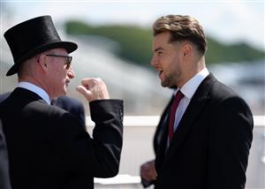 EPSOM, ENGLAND - JUNE 05: TV personality Chris Hughes on day two of the Cazoo Derby Festival at Epsom Racecourse on June 5, 2021 in Epsom, England. (Photo by John Walton - Pool/Getty Images)