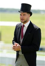 EPSOM, ENGLAND - JUNE 05: TV personality Chris Hughes on day two of the Cazoo Derby Festival at Epsom Racecourse on June 5, 2021 in Epsom, England. (Photo by John Walton - Pool/Getty Images)