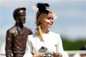 EPSOM, ENGLAND - JUNE 05: A racegoer looks on during day two of the Cazoo Derby Festival at Epsom Racecourse on June 5, 2021 in Epsom, England. (Photo by John Walton-Pool/Getty Images)