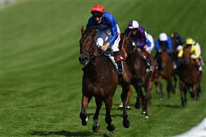 Adayar ridden by Adam Kirby wins the Epsom Derby on the second day of the Epsom Derby Festival horse racing event at Epsom Downs Racecourse in Surrey, southern England on June 5, 2021. (Photo by Glyn KIRK / AFP) (Photo by GLYN KIRK/AFP via Getty Images)