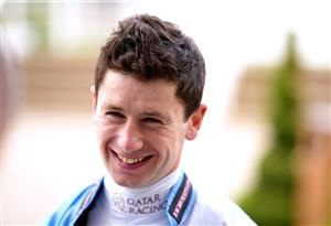 EPSOM, ENGLAND - JUNE 05: Jockey Oisin Murphy prior to competing in the World Pool At The tote Handicap during day two of the Cazoo Derby Festival at Epsom Racecourse on June 5, 2021 in Epsom, England. (Photo by John Walton - Pool/Getty Images)