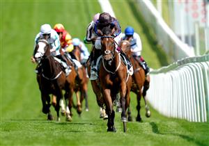 EPSOM, ENGLAND - JUNE 05: Parent's Prayer ridden by Oisin Murphy (centre) on their way to winning the Princess Elizabeth Stakes (Sponsored By Cazoo) during day two of the Cazoo Derby Festival at Epsom Racecourse on June 5, 2021 in Epsom, England. (Photo by John Walton-Pool/Getty Images)