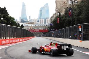 BAKU, AZERBAIJAN - JUNE 06: Carlos Sainz of Spain driving the (55) Scuderia Ferrari SF21 on track during the F1 Grand Prix of Azerbaijan at Baku City Circuit on June 06, 2021 in Baku, Azerbaijan. (Getty Images)