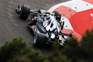 BAKU, AZERBAIJAN - JUNE 06: Pierre Gasly of France driving the (10) Scuderia AlphaTauri AT02 Honda on track during the F1 Grand Prix of Azerbaijan at Baku City Circuit on June 06, 2021 in Baku, Azerbaijan. (Getty Images)