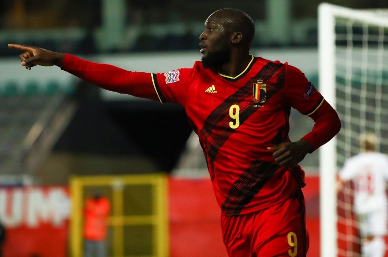 Romelu Lukaku celebrate belgium
