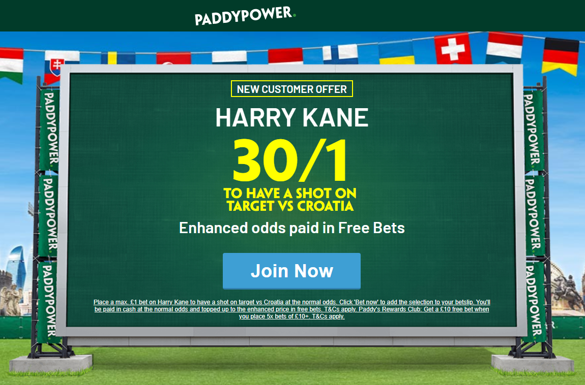 Harry Kane Price Boost Get 30 1 Harry Kane To Have Shot On Target In England Vs Croatia