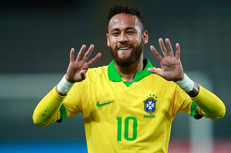 Brazil Neymar celebrate