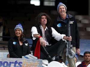 MELBOURNE, AUSTRALIA - JUNE 14: Gillon McLachlan, Chief Executive Officer of the AFL, is seen with Neale Daniher during Big Freeze 7 at the Melbourne Cricket Ground on June 14, 2021 in Melbourne, Australia. (Photo by Dylan Burns/AFL Photos via Getty Images)