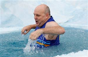 MELBOURNE, AUSTRALIA - JUNE 14: Billy Brownless, current TV personality and former Geelong player is seen during Big Freeze 7 at the Melbourne Cricket Ground on June 14, 2021 in Melbourne, Australia. (Photo by Michael Willson/AFL Photos via Getty Images)