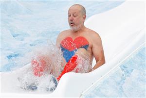MELBOURNE, AUSTRALIA - JUNE 14: Russell Howcroft, businessman and media personality, is seen during Big Freeze 7 at the Melbourne Cricket Ground on June 14, 2021 in Melbourne, Australia. (Photo by Michael Willson/AFL Photos via Getty Images)